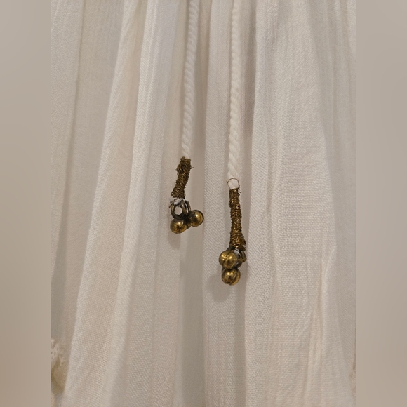 NWT - Free People 100 Degrees Mini Halter Dress Ivory Cream Boho Dress. Size S. - Picture 6 of 14